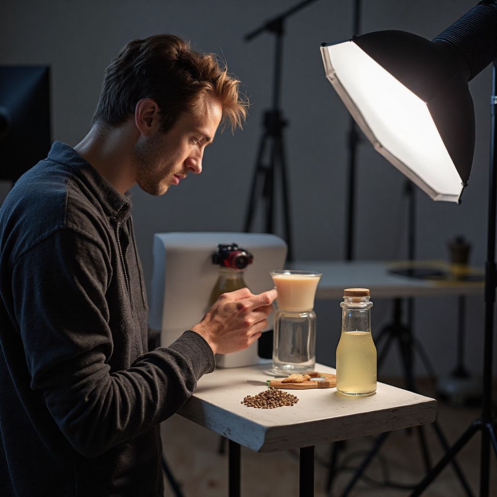 Professional content creation photography