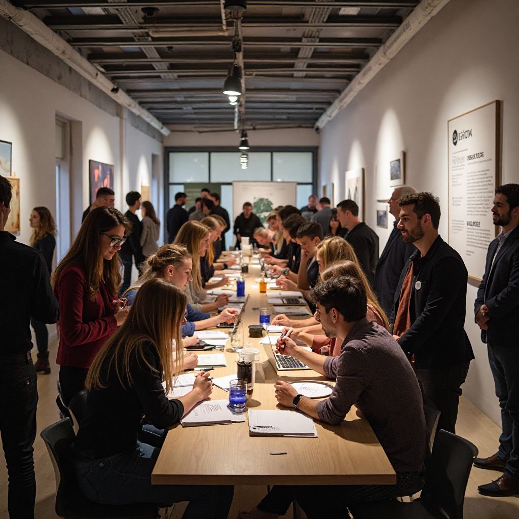 Creative community workshop event