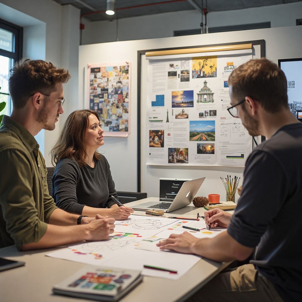 Visual storytelling planning session